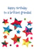 Cheerful Birthday Card - For Grandad - Colourful Stars created by size3art