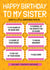 Funny Birthday Card - For Sister - Voucher created by AbiGoLucky