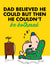 Funny Father’s Day Card - Mr Men - Mr Lazy created by Mr. Men