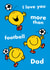 Cute Father's Day Card - Mr Men - Love You More Than Football created by Mr. Men
