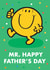 Cute Father's Day Card - Mr Men - Mr Happy created by Mr. Men