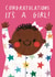 Cute New Baby Congratulations Card - It’s A Girl! - New Parent created by Alice Mole Illustration