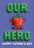 Cute Fathers Day Card - Our Hero - Mr. Strong created by Mr. Men