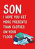 Funny Birthday Card - For Son - Clothes On Floor created by Quinton cards