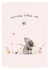 Cute New Baby Card - Bunny and Butterfly - Welcome Little One created by Louise Mulgrew