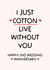 Funny 2nd Anniversary Card - Cotton Anniversary - Pun created by Puns and Needles