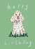 Cute Poodle Birthday Card created by Helen Ridley Illustration