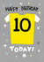 Fun 10th Birthday Card - Yellow Football Shirt created by Pencilface