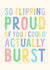 Cute Congratulations Card - So Proud Of You I Could Burst - Rainbow created by Running with Scissors