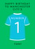 Classic Birthday Card - For Him - Manchester City Shirt created by SC Designs