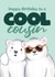 Cute Birthday Card - For Cousin - Cute Polar Bears created by Bev O'Connor || @oconnordesign