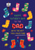 Cute Father's Day Card - Cool Socks - To The Dad With The Coolest Sock Collection created by NICHOLA COWDERY ILLUSTRATIONS