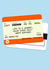 Fun Birthday Card - Train Ticket - Life Is A Journey created by Of Life & Lemons Ltd.