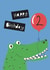 Cute Birthday Card - Age 2 - Crocodile created by Lucy Driver