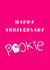 Cute Anniversary Card for your Darling - your Baby - your Pookie created by Leja Sleiniute