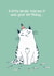 A Little Birdie Told Me - Funny but Cute Birthday Card for Cat Lovers created by Mintea.Peach