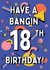 Retro Birthday Card - 18th - For Him created by @Laura Lonsdale Designs