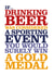 Funny Birthday Card - Drinking Beer - Gold Medal created by Rosie Robins