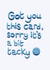Funny All Occasion Card - Tacky - Blu Tack created by The Curious Pancake