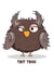 Funny Old Owl Card for the Old Twit on your life ''Twit Twoo'' created by Fred Forever