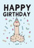 Funny Penis Birthday Card - Happy Girthday created by Gem Draws Stuff