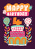 Cute Happy 4th Birthday Card - 4 Year old created by Harkiran Kalsi