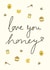 Cute anniversary card for significant other - love you honey created by CBL