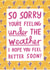 Pretty & Heartfelt Get Well Soon Typography Card - Sorry You're Feeling Poorly created by Alice Mole Illustration