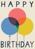 Classic Birthday Card - Trio of Balloons created by Laura Darrington Design Ltd.