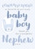 Cute New Baby Card - Baby Boy - Nephew created by Juniper and Rose Studio