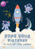 Cool Children’s Birthday Card - Space Themed - Out Of This World. created by Five Bears Co