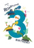 Cute Birthday Card - 3rd - Dino Diggers created by Paper Pigeon Creative