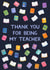 Pretty Thank You Card - Teacher - Books created by Pear Tree Press