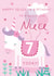 Cute 7th Birthday Card - Unicorn - Niece created by Juniper and Rose Studio