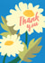 Arty Thank You Card - Floral created by Laura Darrington Design Ltd.