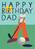 Arty Birthday Card - Dad - Golf created by Laura Darrington Design Ltd.