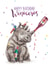 Cute Birthday Card - Rhinoceros - Winoceros created by Citrus Bunn