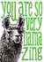 Cute Greetings Card - Llama - You are so very llama-zing created by The Visual Narrator