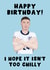 Funny Birthday Card - Hope It Isn't Too Chilly - Cole Palmer England Euros Football created by Pink Peach Cards