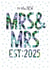 Classic Wedding Card - Mrs & Mrs - Est 2025 created by The Boy and the Bear