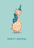 Cute Birthday Card - Giraffe - Party Animal created by @doublepea_designs
