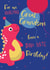 Cute Birthday Card - Dinosaur Cartoon - For Great Grandson created by IC&G