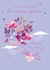 Pretty Birthday Card - For Granddaughter - Butterflies & Present created by IC&G