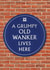 Funny Birthday Card - Grumpy Old Wanker - Heritage Plaque created by Brainbox Candy