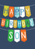 Classic Birthday Card - For Son - Birthday Bunting created by The Boy and the Bear