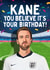 Funny Birthday Card - England Euro Football - Harry Kane created by Mrs Best Paper Co.