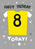 Fun 8th Birthday Card - Yellow Football Shirt created by Pencilface