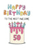 Classic Birthday Card - 50 Today - For Sister created by Schnauzer Scribbles
