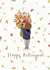 Cute Retirement Card - For Her - Bouquet created by Love Lucy Illustration