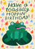 Cute Birthday Card - Fun Toad Pun - Illustration created by Nikki Miles